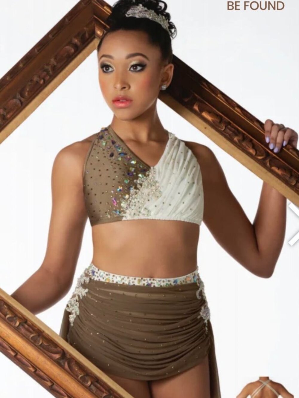 Brown and Cream Glamour Lyrical Costumer - Adult Small
